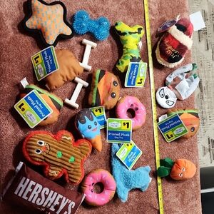 Vibrant Plush Dog Toy Set